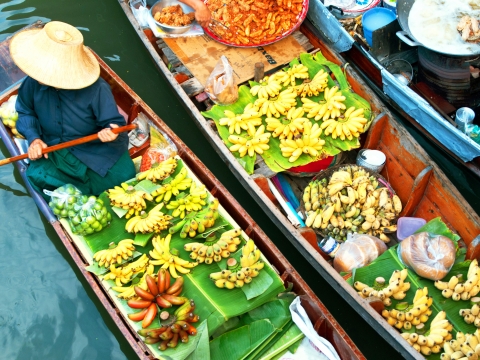 Damnoen Saduak Floating Market Cycling Tour 