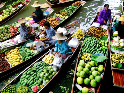 Damnoen Saduak Floating Market Cycling Tour 