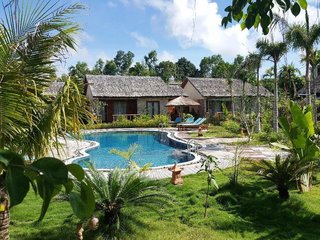 Cottage room pool view