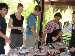 Vientiane - Cooking Class at Thongbay Restaurant (B, L)