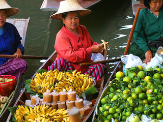 Bangkok Floating Market With Rose Garden 1 Day
