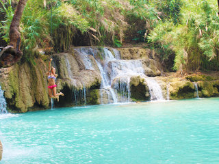 Luang Prabang – Kuang Si Waterfalls (B, L)