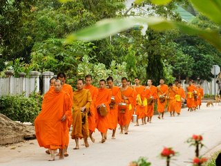 Vientiane Monks and Charities 