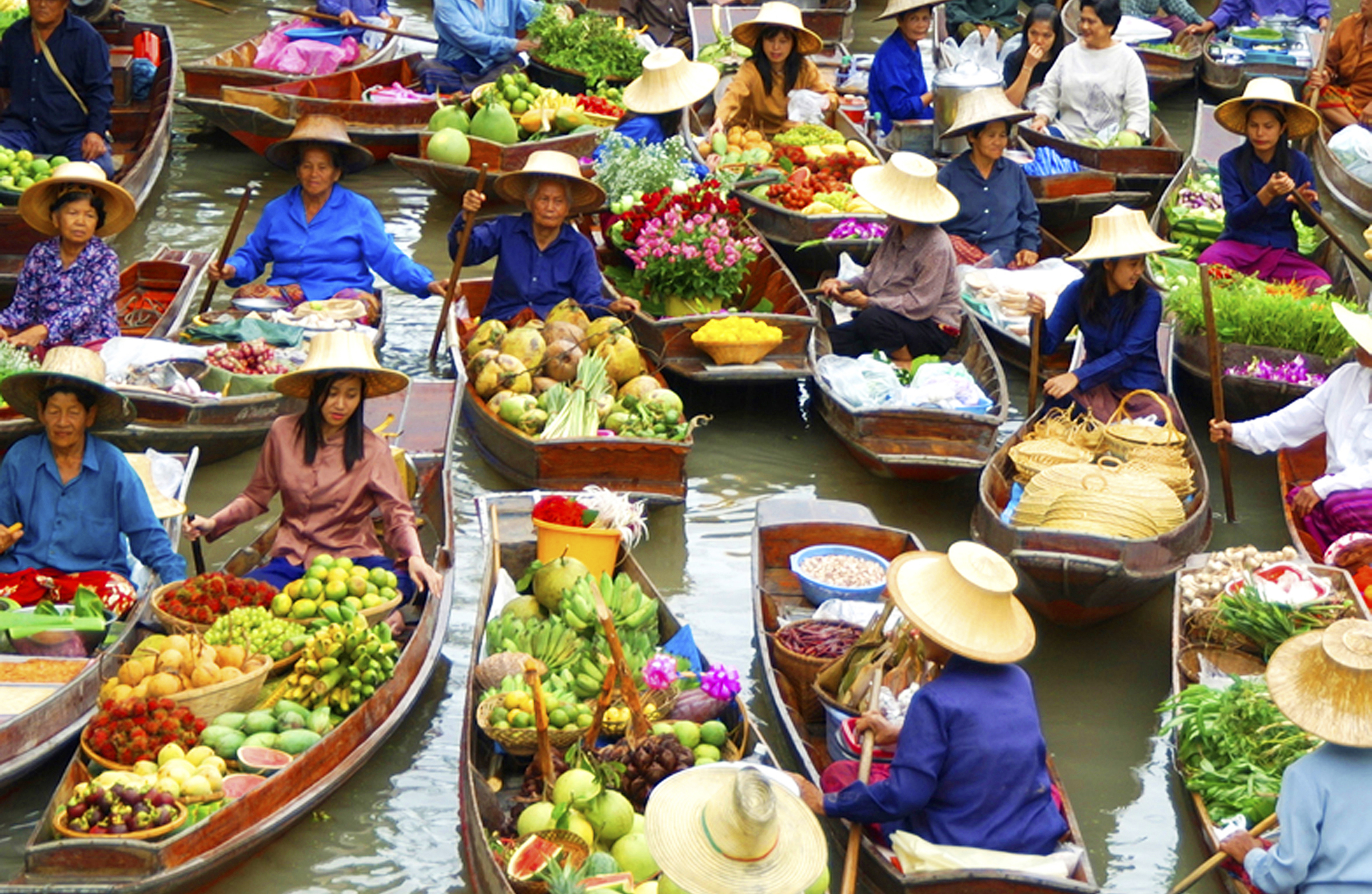 Bangkok Floating Market Tour With Rose Garden Thailand